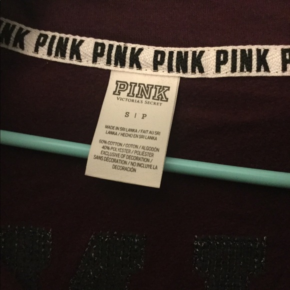 burgundy and cream victorias secret quarter zip - Picture 3 of 3